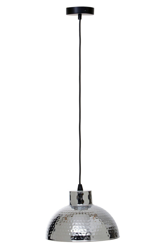 Chrome Finish Iron Pendant Light | New Foundry