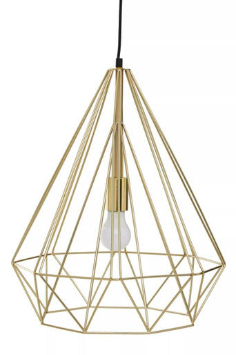 Champagne Gold Conical Pendant Light | Wyra