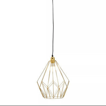 Champagne Gold Frame Pendant Light | Wyra