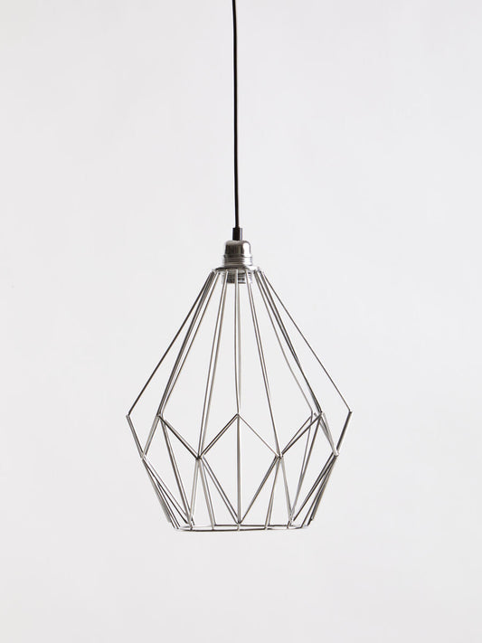 Chrome Gold Frame Pendant Light | Wyra