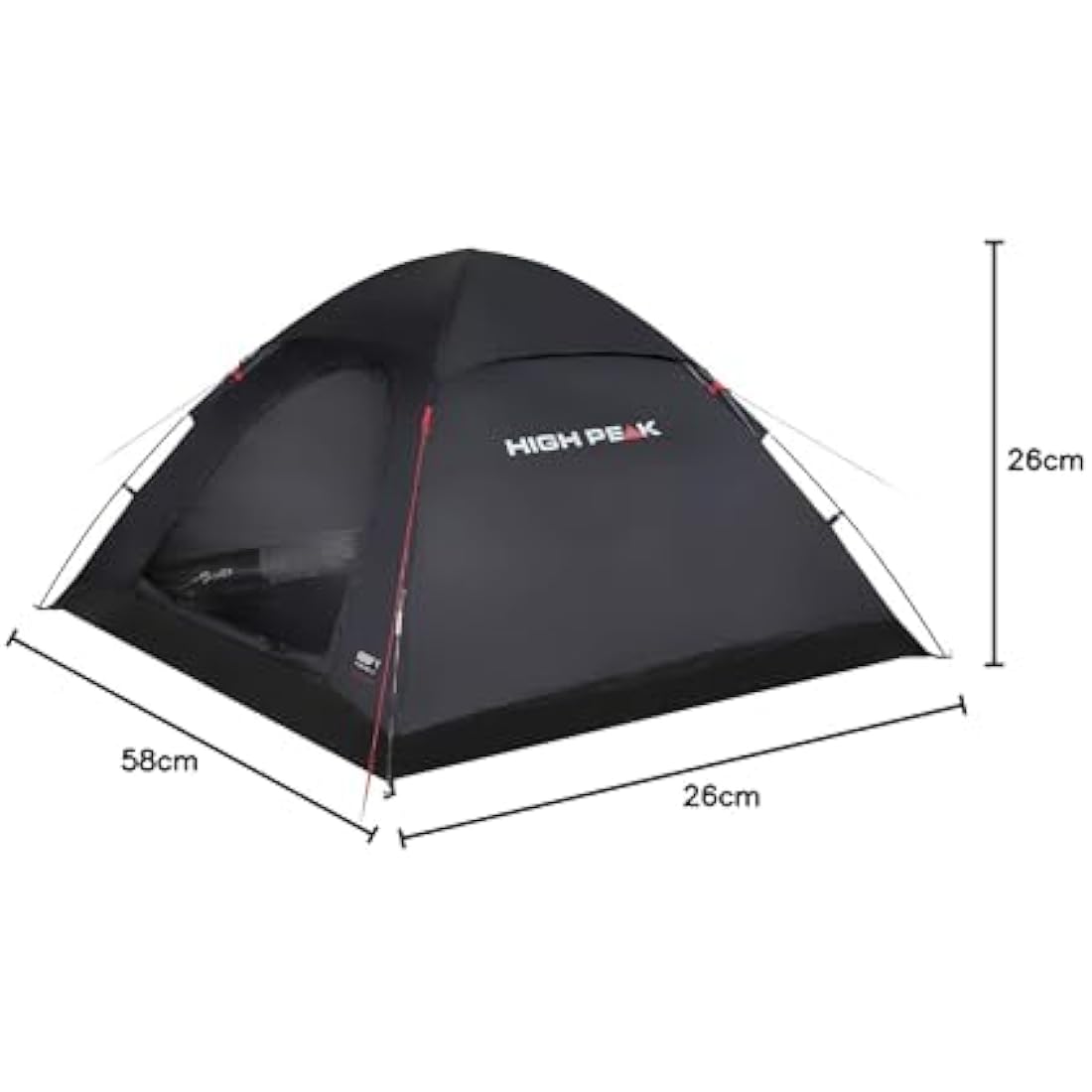 High Peak Monodome XL Dome Tent, Camping Tent for 4 People, Igloo Tent, Festival Tent with Tub Base