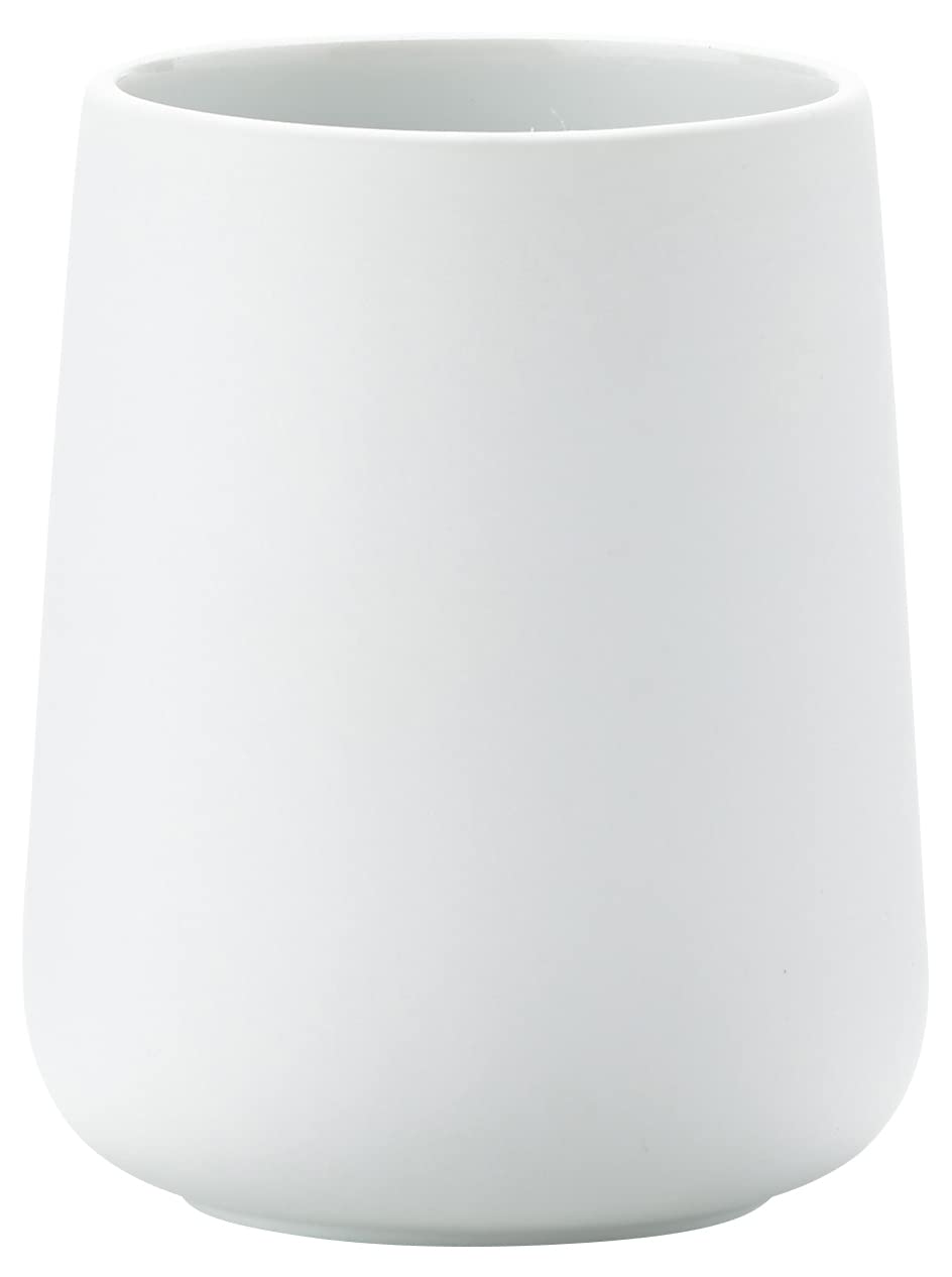 Zone Denmark Nova Toothbrush Tumbler, Ceramic Bathroom Cup, Toothbrush Holder for Toothpaste and Accessories, Soft Touch Surface, ? 8 cm H 10 cm,