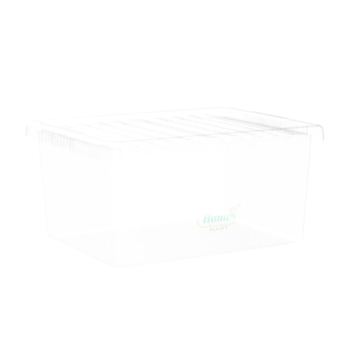Homey Mart High‑Quality 11 Litre Storage Box with Clip‑On Lid – Durable, Stackable Plastic Container for Home, Office & Workplace Organisation