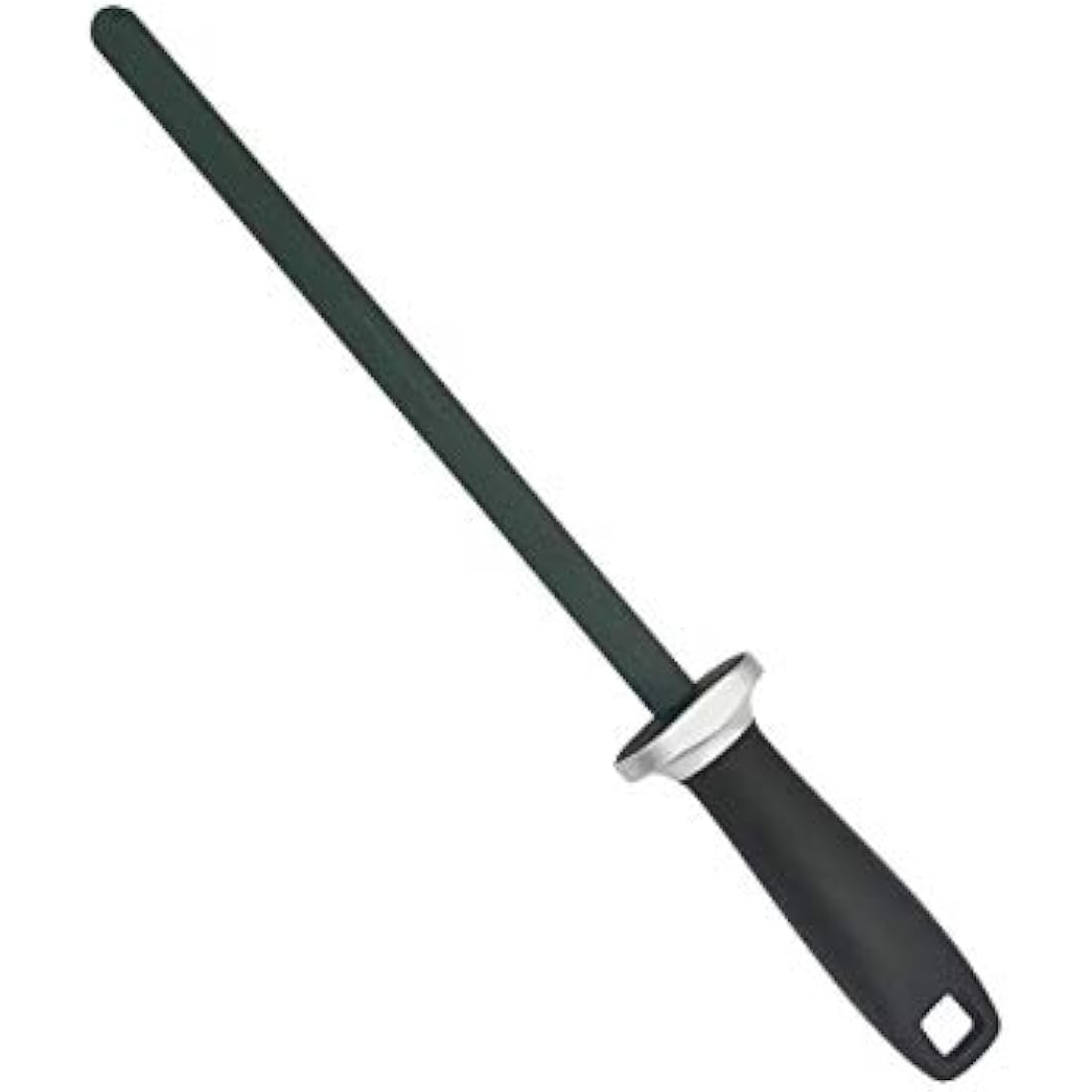 ZWILLING Ceramic Sharpening Steel, Length: 23 cm, Black Plastic Handle with Suspension Eyelet