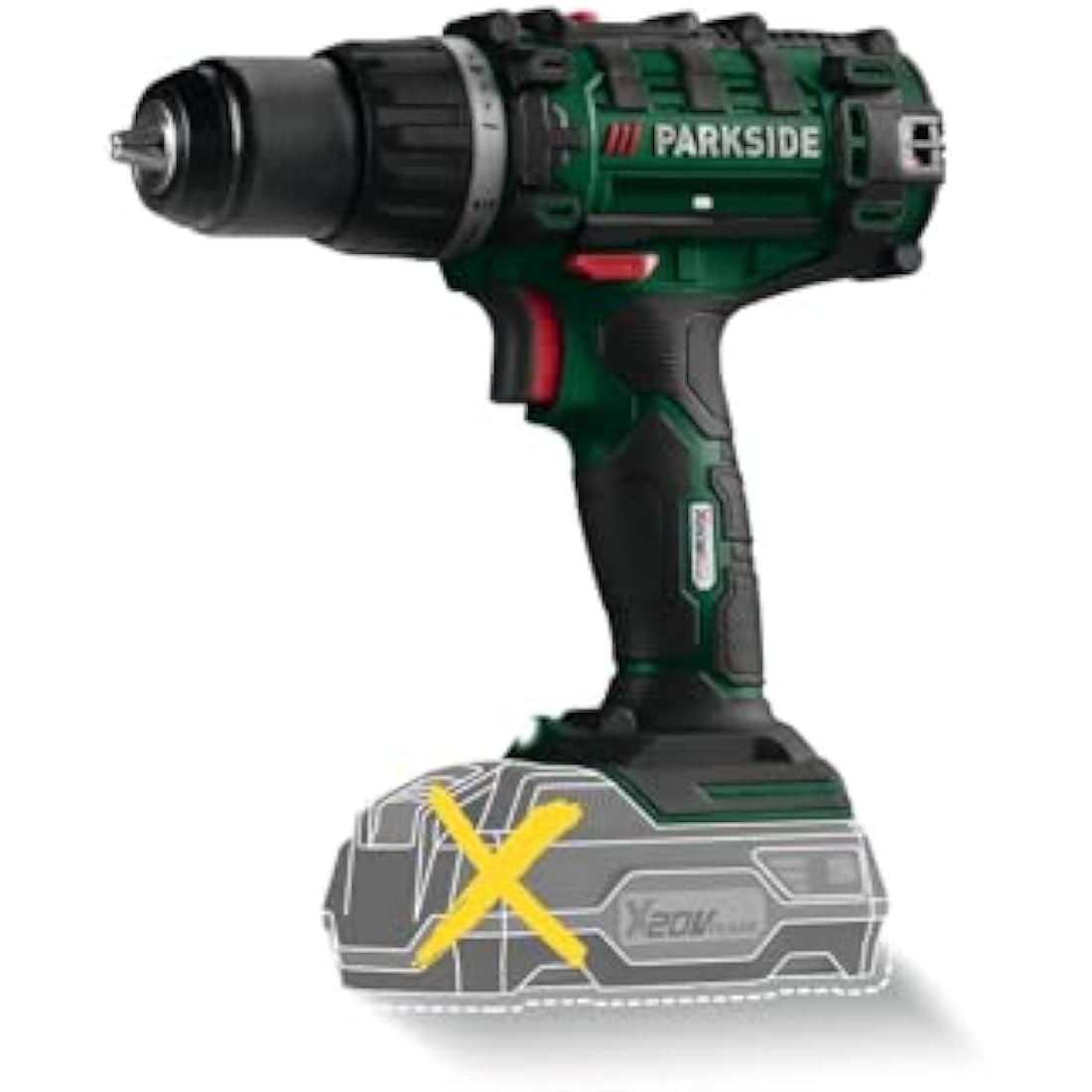 Parkside PABS 20-Li X20V Cordless Drill in Transport Case (without Battery and Charger)