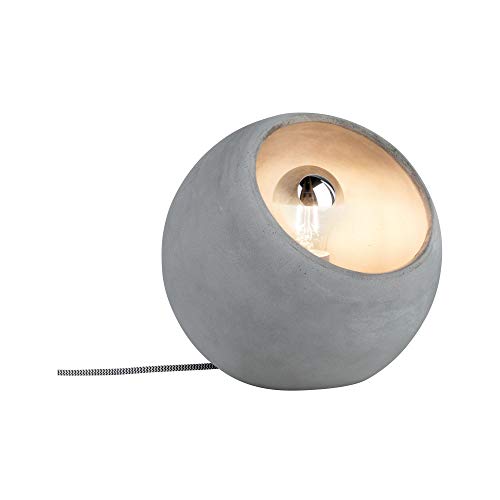 Paulmann 79663 Neordic Ingram Table luminaire max. 1x20W Table lamp for E27 Lamps Bedside lamp Grey 230V Concrete Without lamp