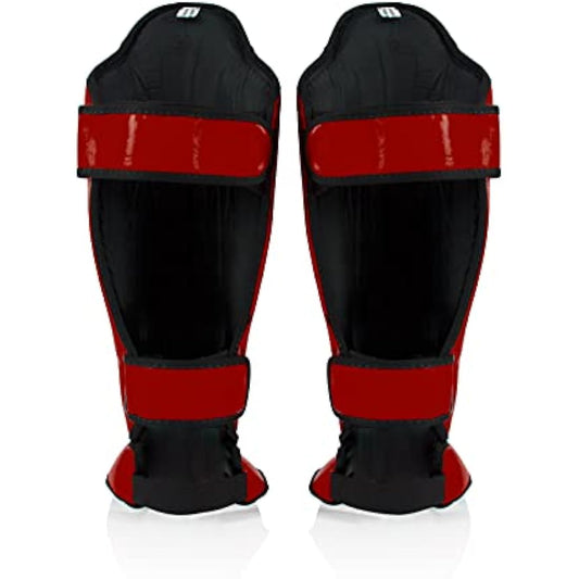 Fairtex Competition Muay Thai Shin Guards, SP5 - Black, Blue, Yellow
