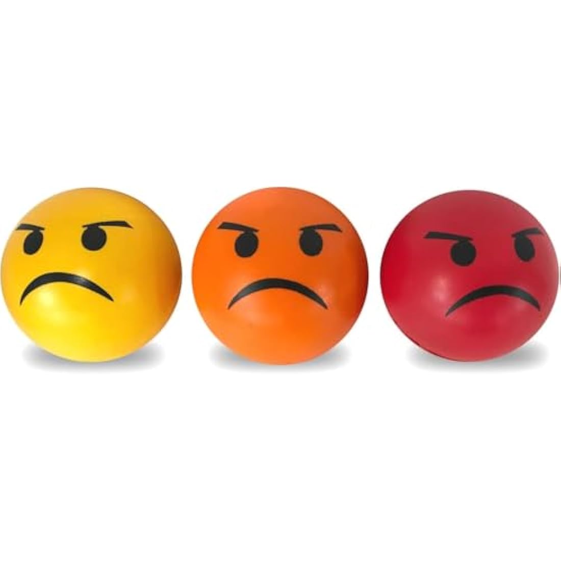 #winning Emoticon Stress Balls 3 Set Various Firmness Hand Therapy Stress Relief