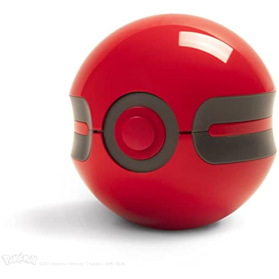 The Wand Company Original Poké Ball Authentic Replica - Realistic, Electronic, Die-Cast Poké Ball with Display Case Light Features – Officially Licensed by Pokémon