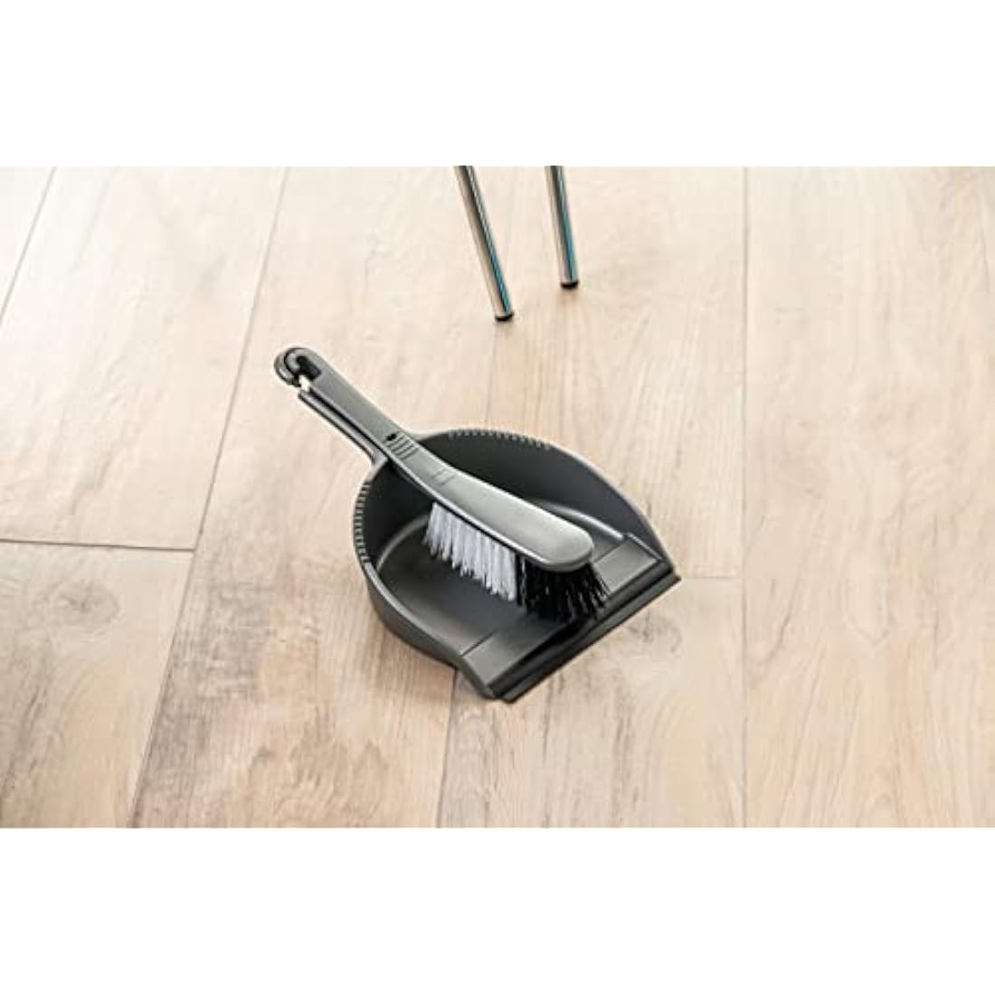 Addis Everyday Soft Dustpan & Brush Set, built to last, MO, Metallic