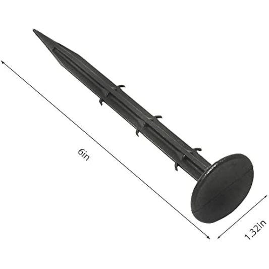 Ram ® 100 x Weed Fabric Garden Pegs Membrane Control Anchor Pegs Tarpaulin Pegs
