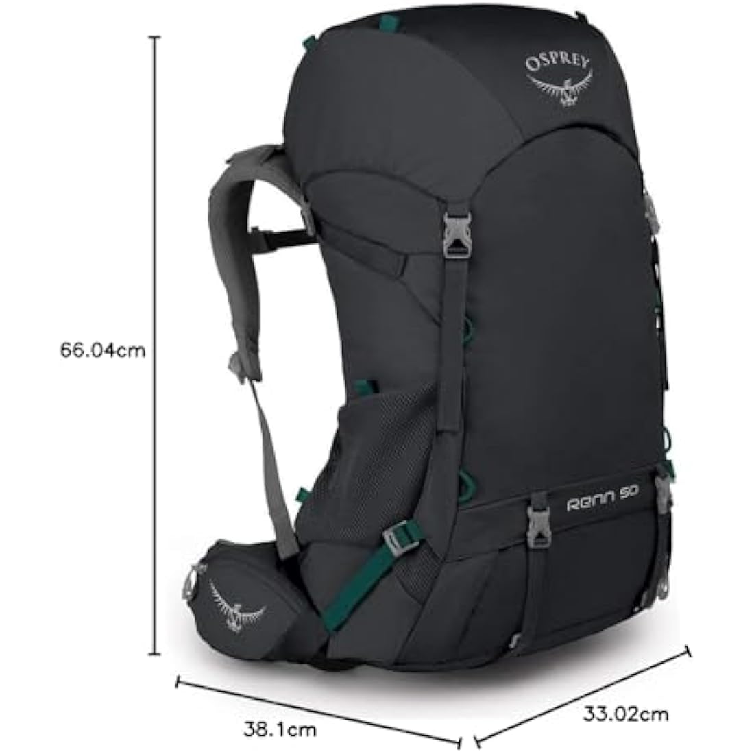 Osprey Europe Women's Ventilated Backpacking Pack, Cinder Grey, One Size
