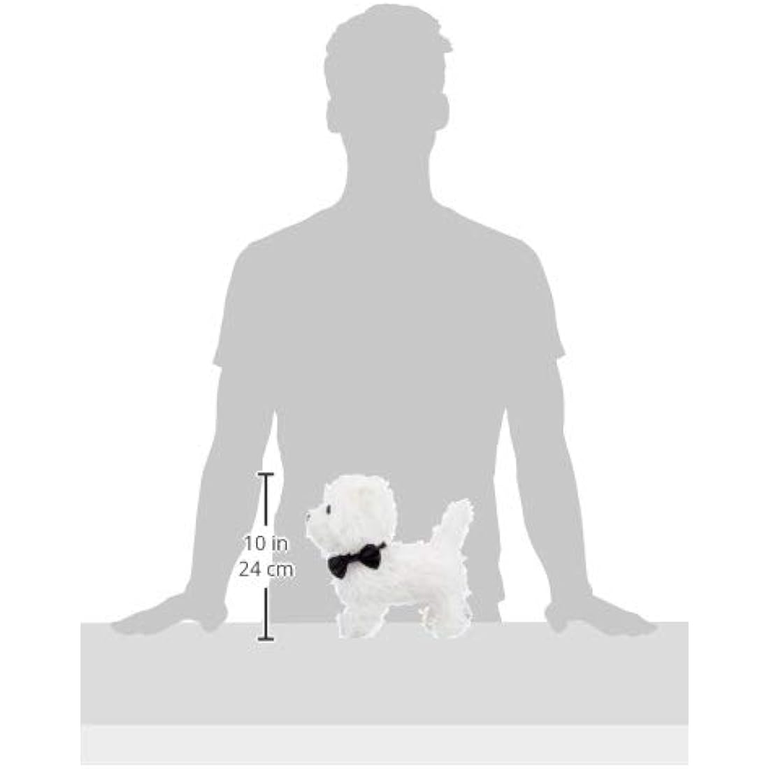 Tobar 17971 Walking and Barking Puppy West Highland White Terrier (Dog with Function/Remote Control)