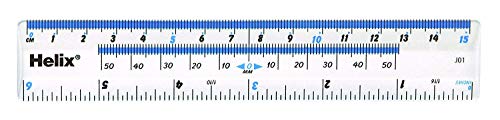Helix 15cm 6 inch Ruler - Clear (Box of 50)