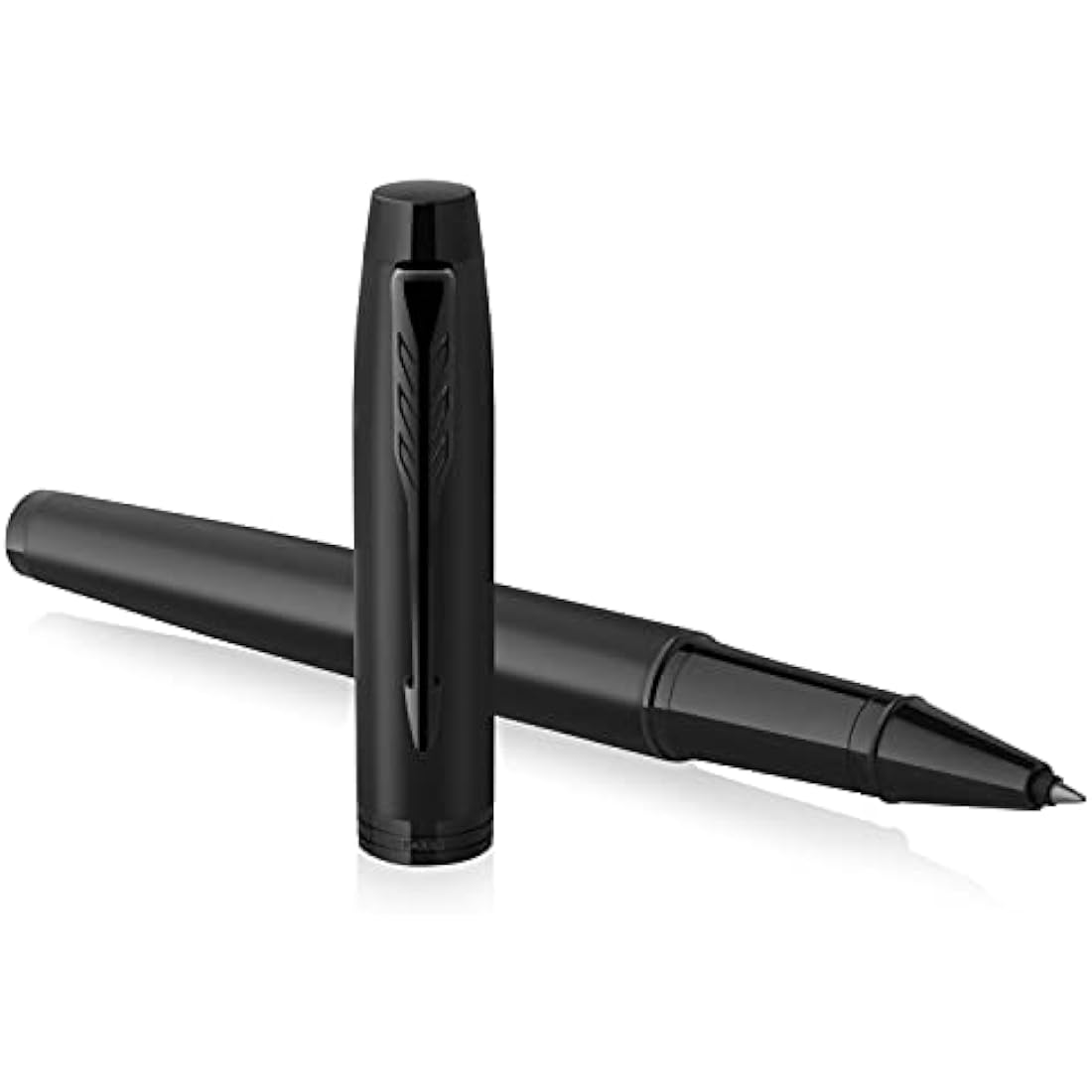 Parker IM Rollerball Pen | Matte Black with Black Trim | Fine Point with Black Ink Refill | Gift Box