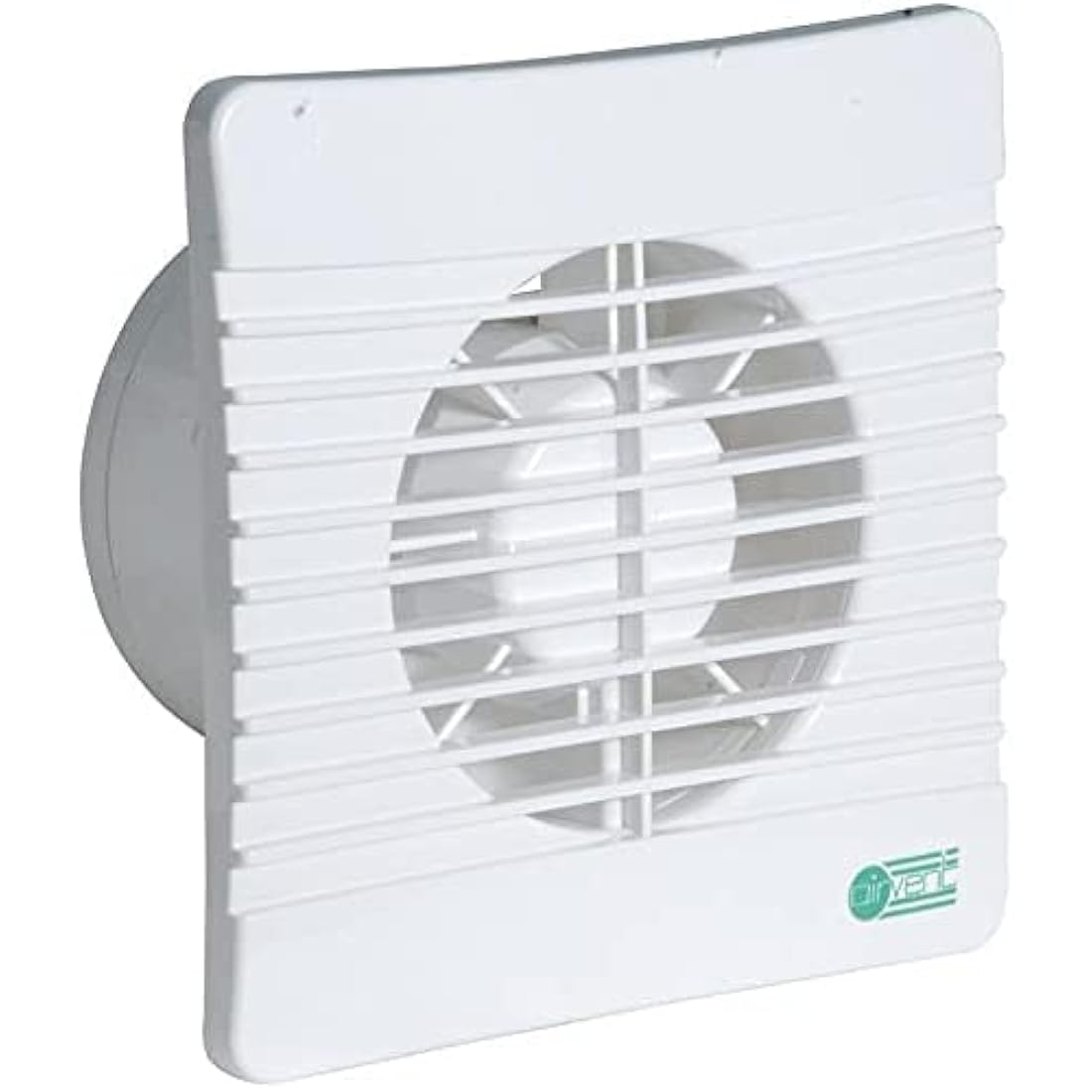 Air Vent 431302 Slimline Low Profile 100 mm 4-inch Bathroom Extractor Fan with Timer and by Generic Backdraught Shutter, White