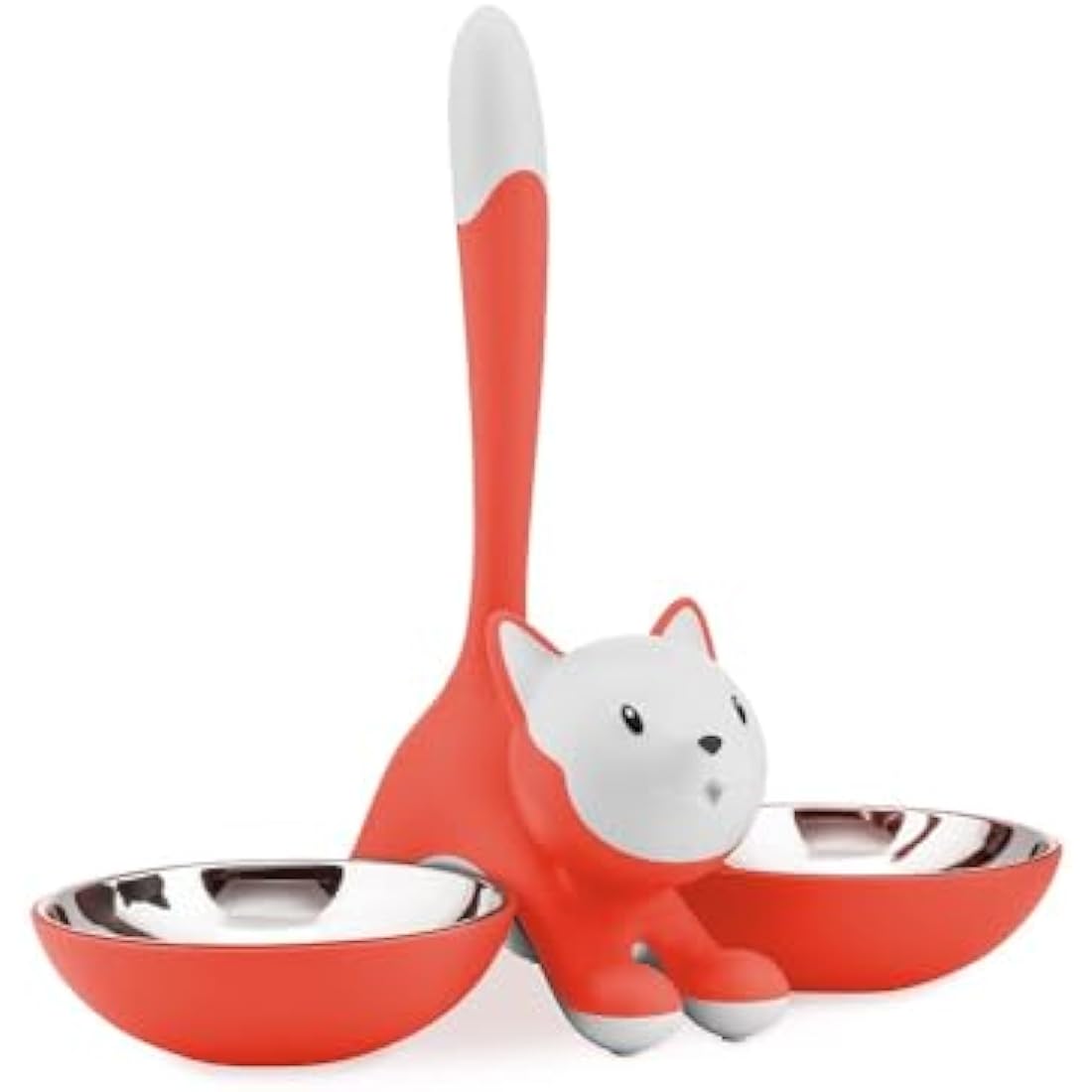 Alessi Cat Accessories, PP,18/10 stainless steel, Orange, red, One Size