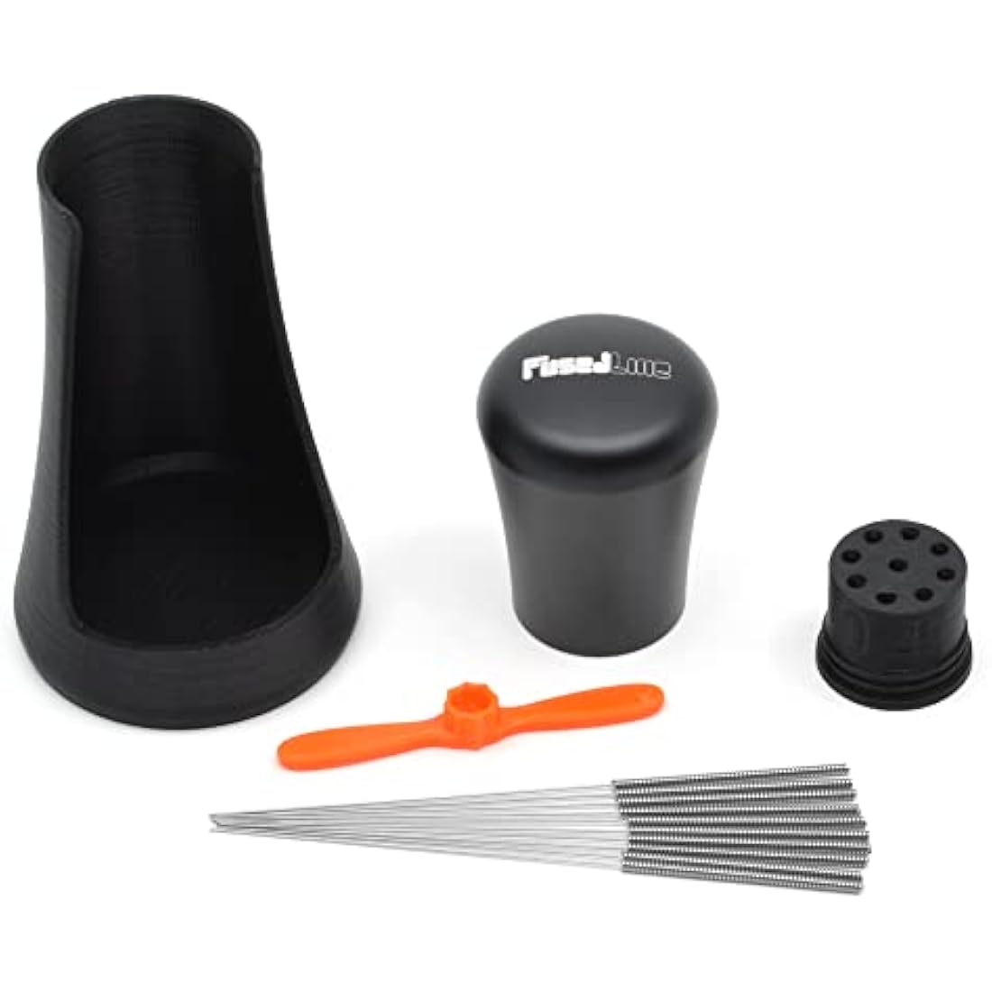 FusedLine Metal WDT Tool and Self-Aligning Stand | Precision Machined (Black Anodized Aluminum)