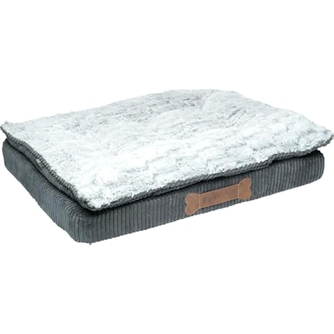 Petface Ultimate Luxury Memory Foam Bed,Grey,Medium