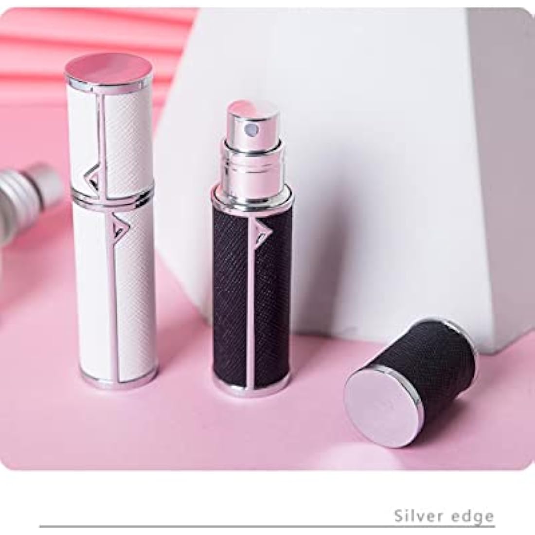 VVGAOGES Perfume Atomiser,Portable Refillable Empty Perfume Spray,Mini Perfume Bottles Empty for Travel 5 ml (YB-White)