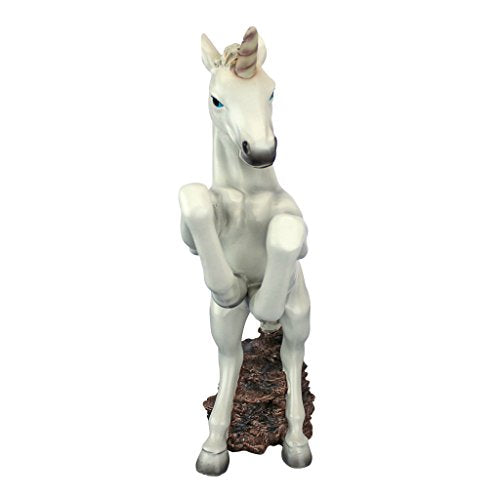Design Toscano Enchanted Unicorn Horse Garden Statue, 42 cm, Polyresin, Full Colour