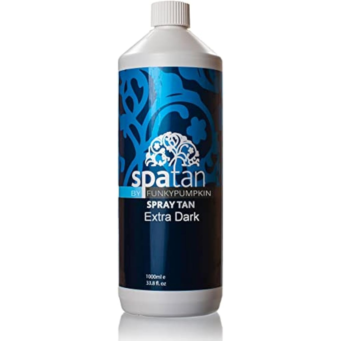Spatan Spray Tan Solution - 1 Litre; Extra Dark Shade; Fragrance-Free with Organic DHA; Alcohol, Perfume & Paraben-Free; Quick-Dry Formula for Professional Use