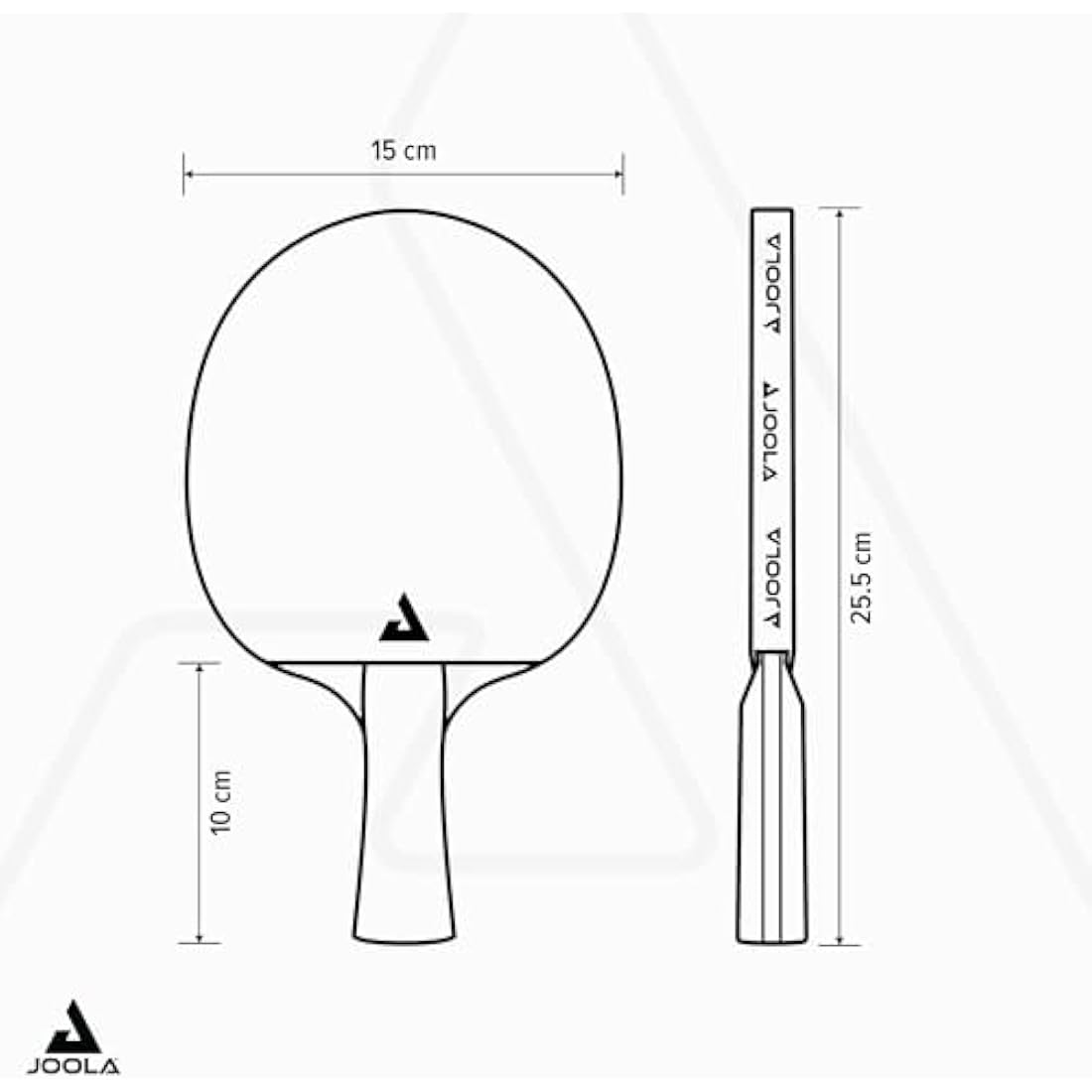 JOOLA Table Tennis Bat Carbon X Pro ITTF Approved Professional Competition Ping Pong Racket Black/Grey 2.0 MM Sponge