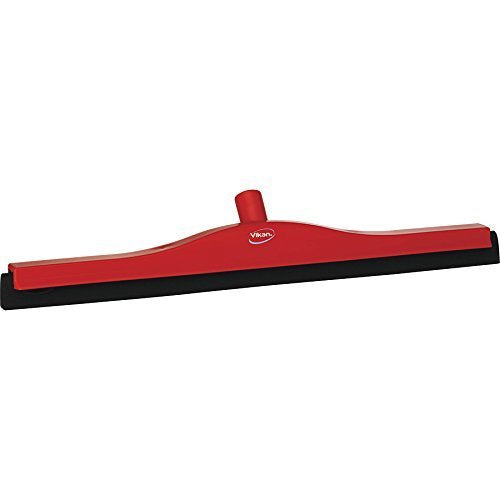 Vikan 77544 Fixed Head Squeegee, Foam Rubber, Polypropylene Frame, 24", Red by Vikan