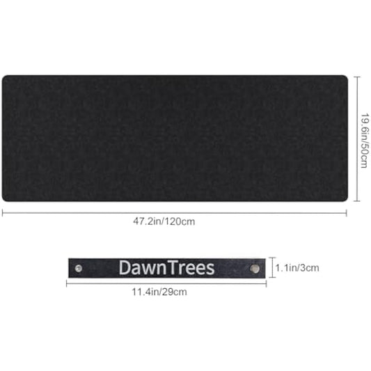 DawnTrees 120x50 cm Desk Mat,Felt Desk Pad Protector,Office Felt Desk Mat, Keyboard Pad, Extra Large Mouse Pad…(Dark Grey