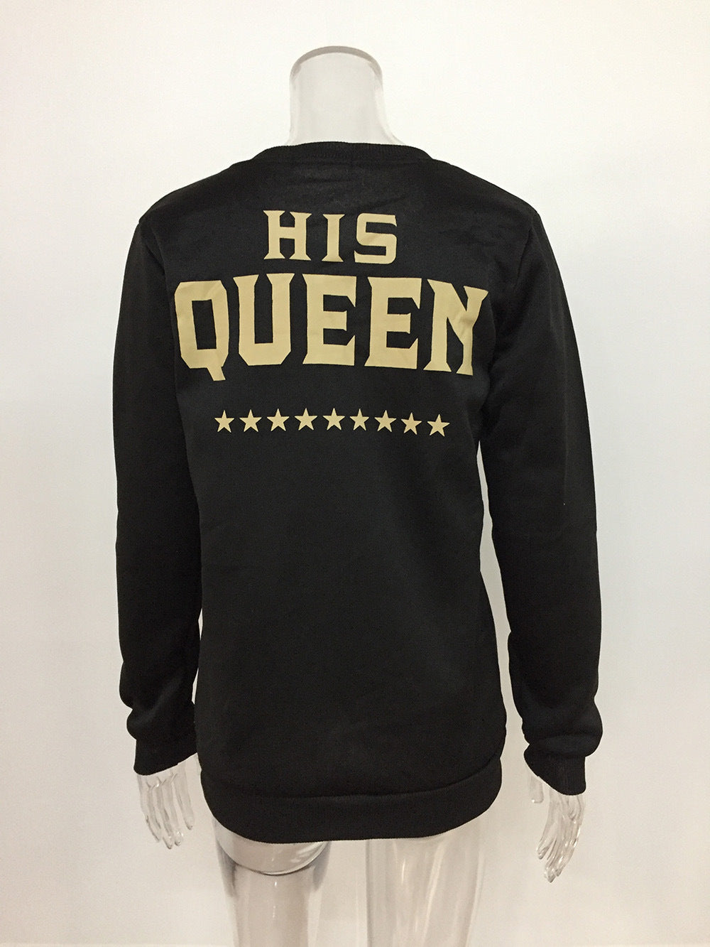 QUEEN five-pointed star print couple sweater