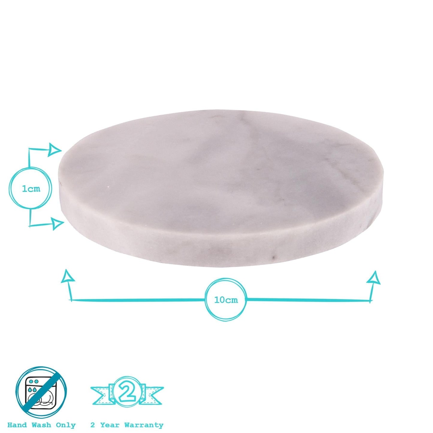12pc Marble Placemats & Round Coasters Set