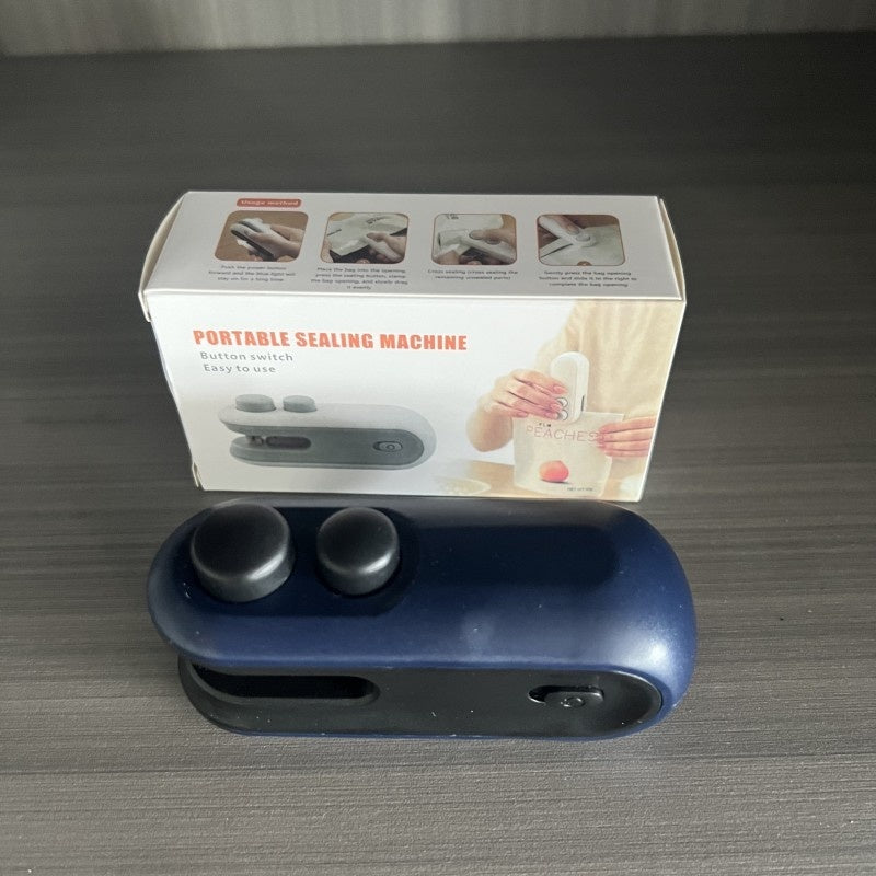 Mini 2 In 1 Sealer Heat Sealer Bag Opening Machine For Snacks Home USB Sealer Vacuum Sealer Snacks Plastic Bag Heat Sealer