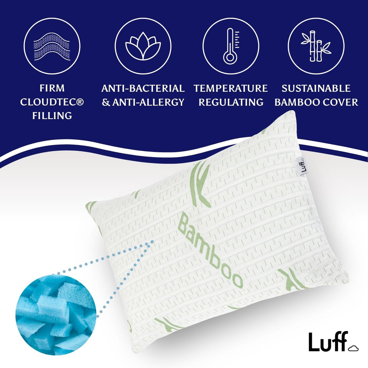 The Cambridge Firm Bamboo Pillow