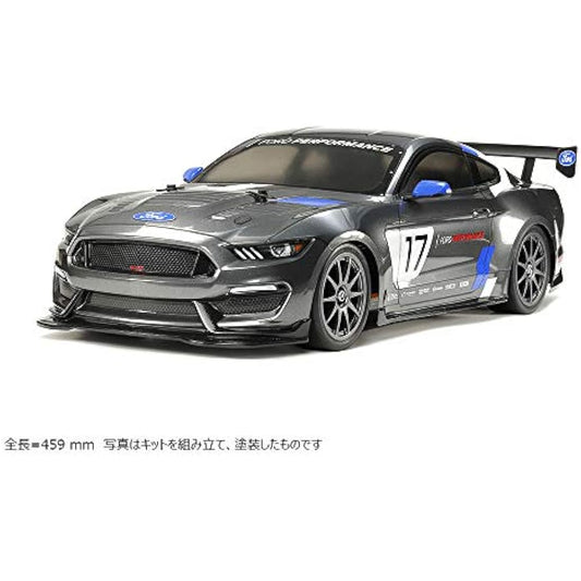 TAMIYA Ford 58664 1:10 RC Mustang GT4 TT-02 Remote Controlled Car/Vehicle Model Building Kit Hobby Assembly, Grey