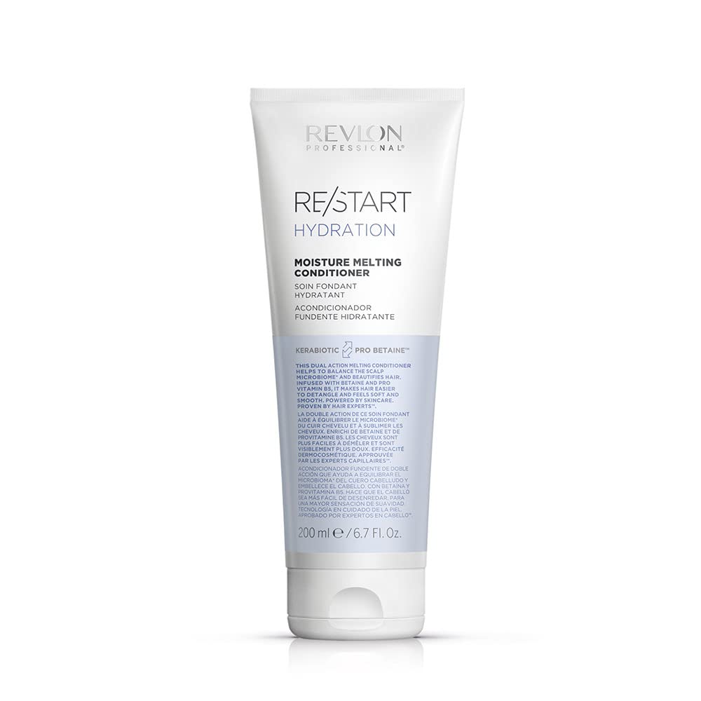 Revlon Professional Hydration Melting Conditioner, Normal & Dry Hair Treatment to Moisturise, Control Frizz & Detangle (200ml) Unisex