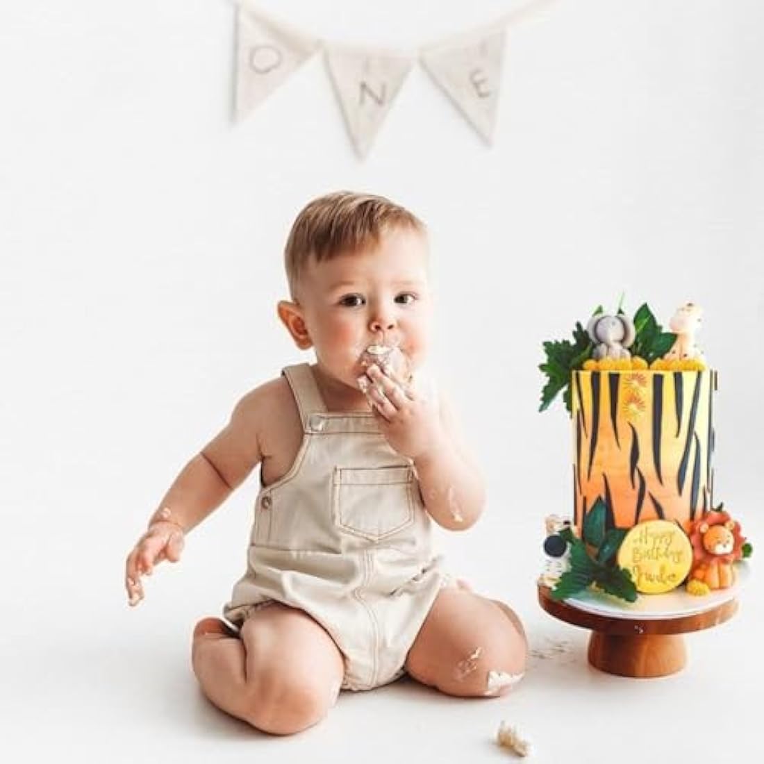 Edible Lion Cake Toppers-3D Sugar Fondant Animal Figure-Kids Birthday Decorations- Handmade Present