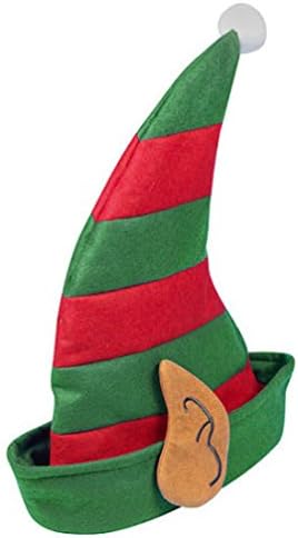 BOYS OR GIRLS SCHOOL CHRISTMAS PARTY ELF PIXIE SANTA'S HELPER HAT WITH EARS