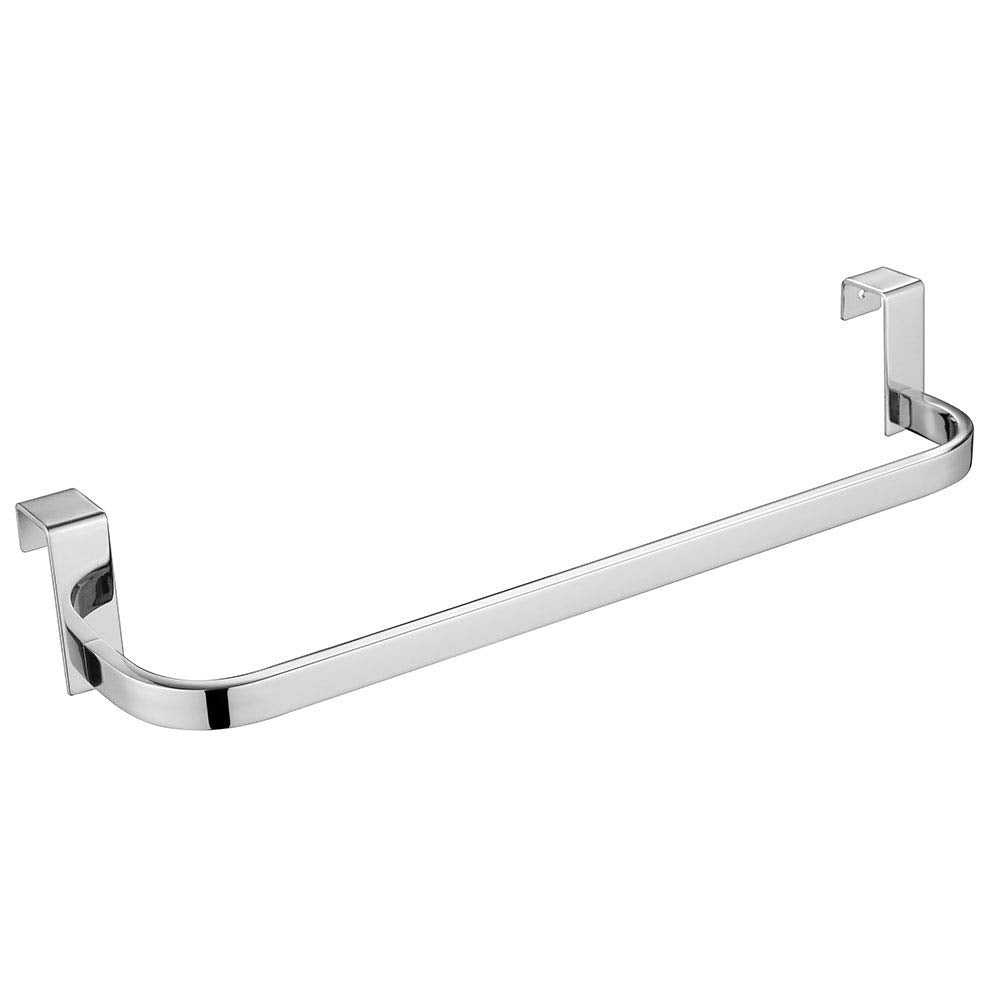 Kibath L322294 Basic Towel Rack Bathroom Cabinet (36 cm). No Drills, Made of Stainless Steel Gloss Finish, Shiny Chrome, 36cm