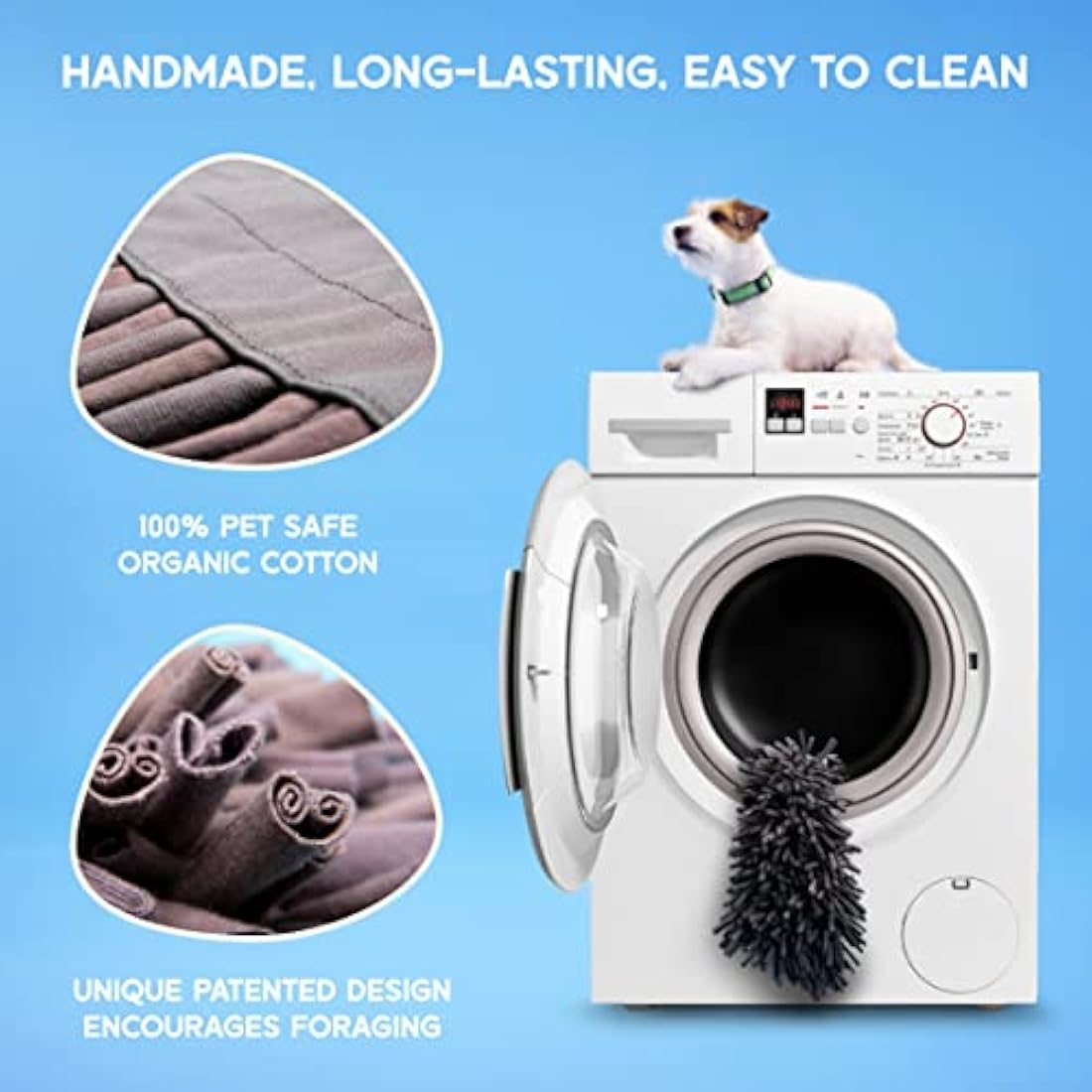 PAW 5 Snuffle Mat for Dogs. Dog Mat (30 x 45cm) Dogs Toys for Boredom - Reduces Anxiety & Improves Dog Health. Dog Enrichment Toy for Smell Training & Slow Eating