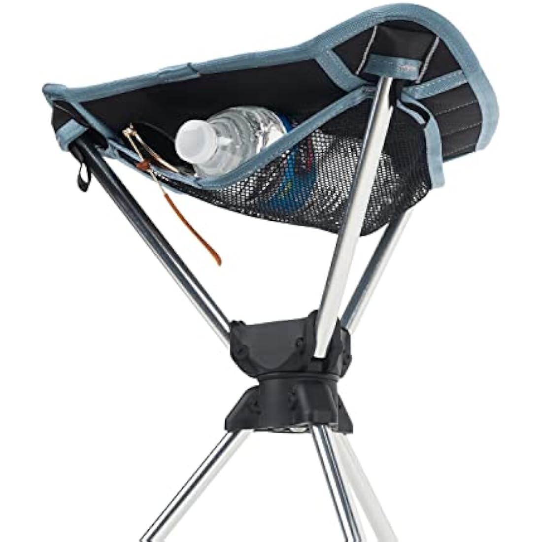 GRAND TRUNK Compass 360° Swivel Camping Stool – Ultra-Light, Foldable & Rotating Travel Chair – Compact & Durable for Outdoors, Hiking, and Fishing – Black