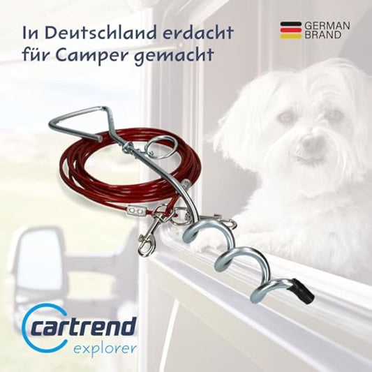 cartrend Caravan 10195 Dog Tying Stake/Coil/Ground Anchor/Anchor for Outdoor Leash for Camping
