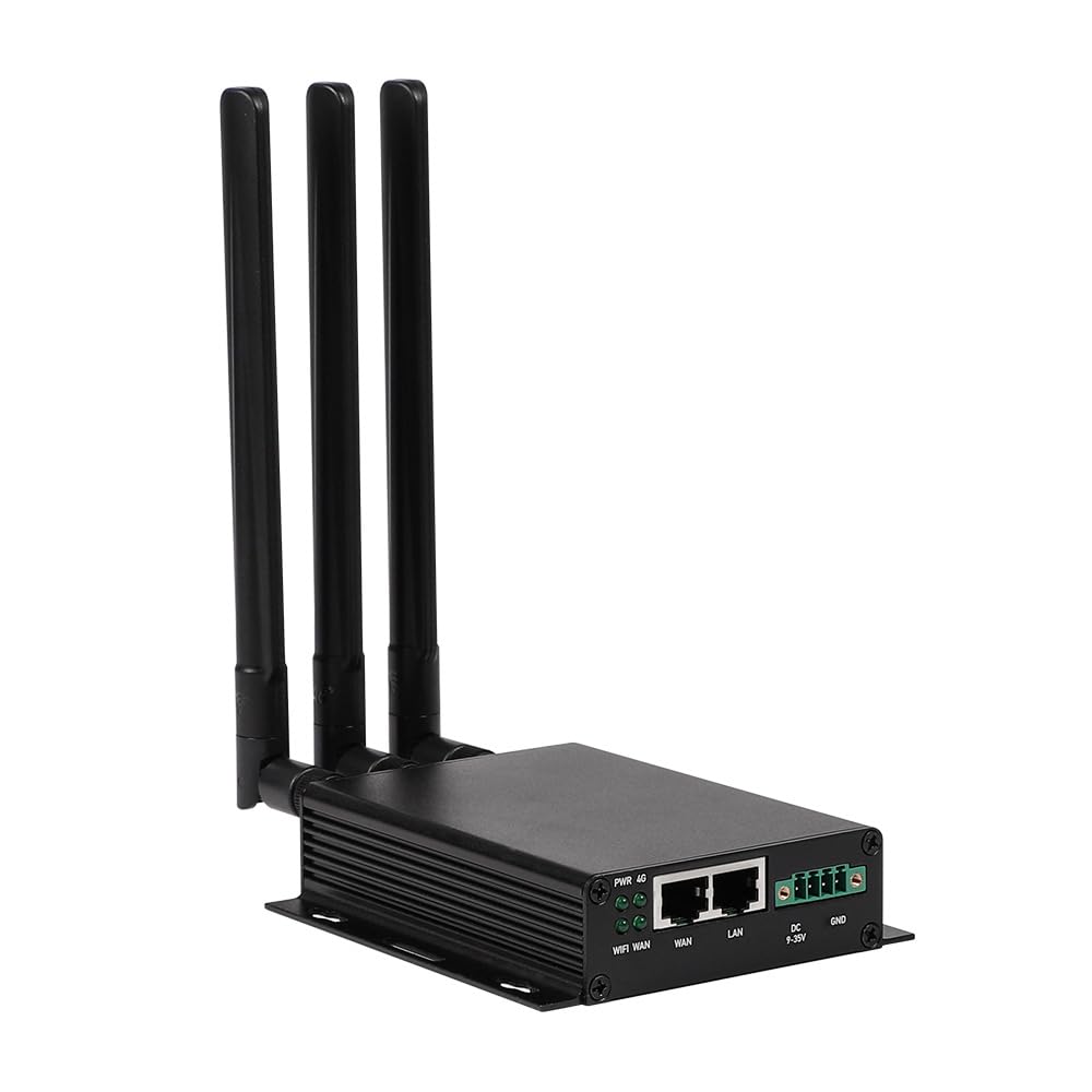 GL-X300B (Collie) 4G LTE VPN Industrial Wireless Gateway, External Full-Band 4G Antennas, Hardware Watchdog, at Command, DNS Encryption, 2.4GHz ONLY