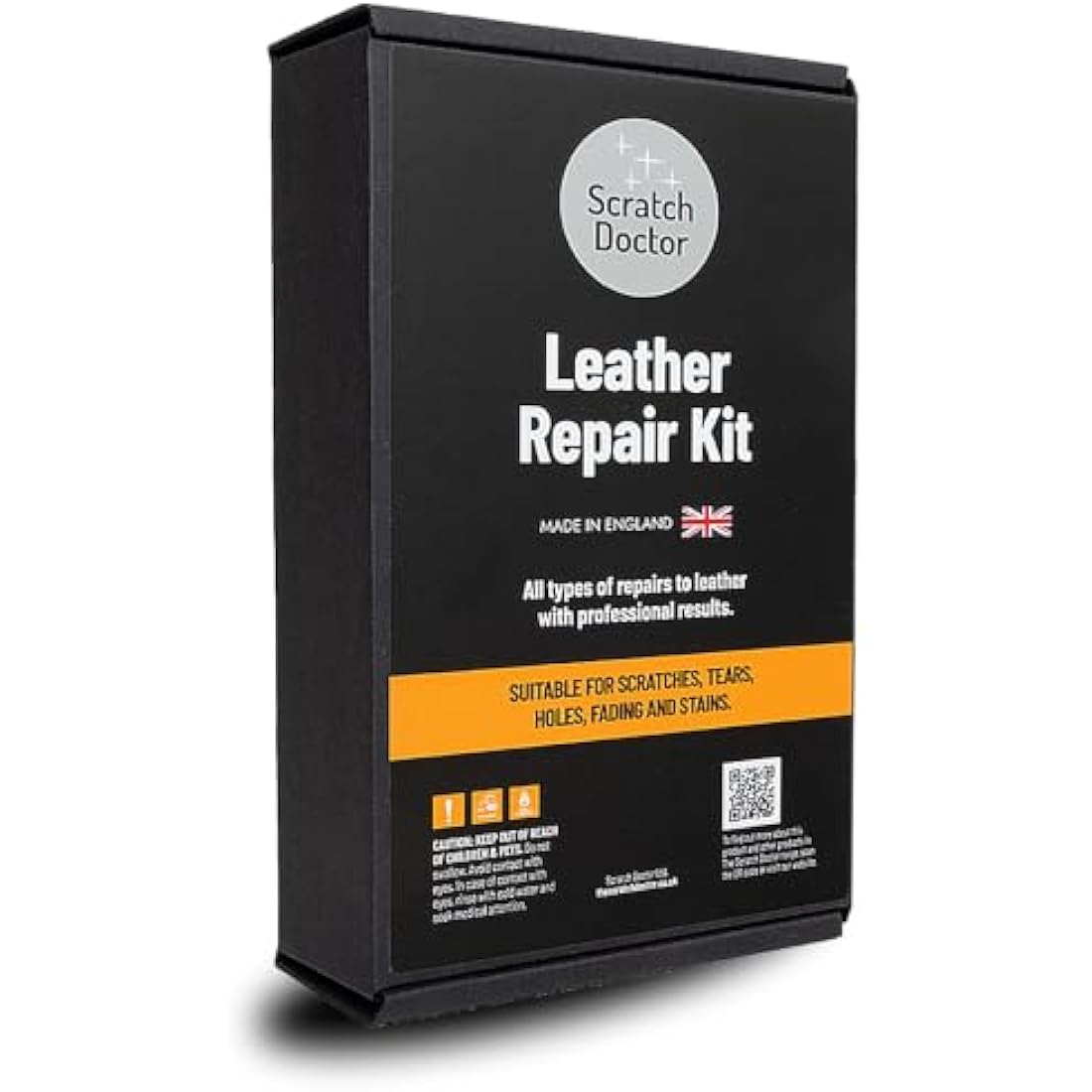 Scratch Doctor Complete Leather Repair Kit Patch, Fill, Repair & Recolour Scratches, Tears, Holes in Leather Furniture, Sofas, Car Seats (Beige)