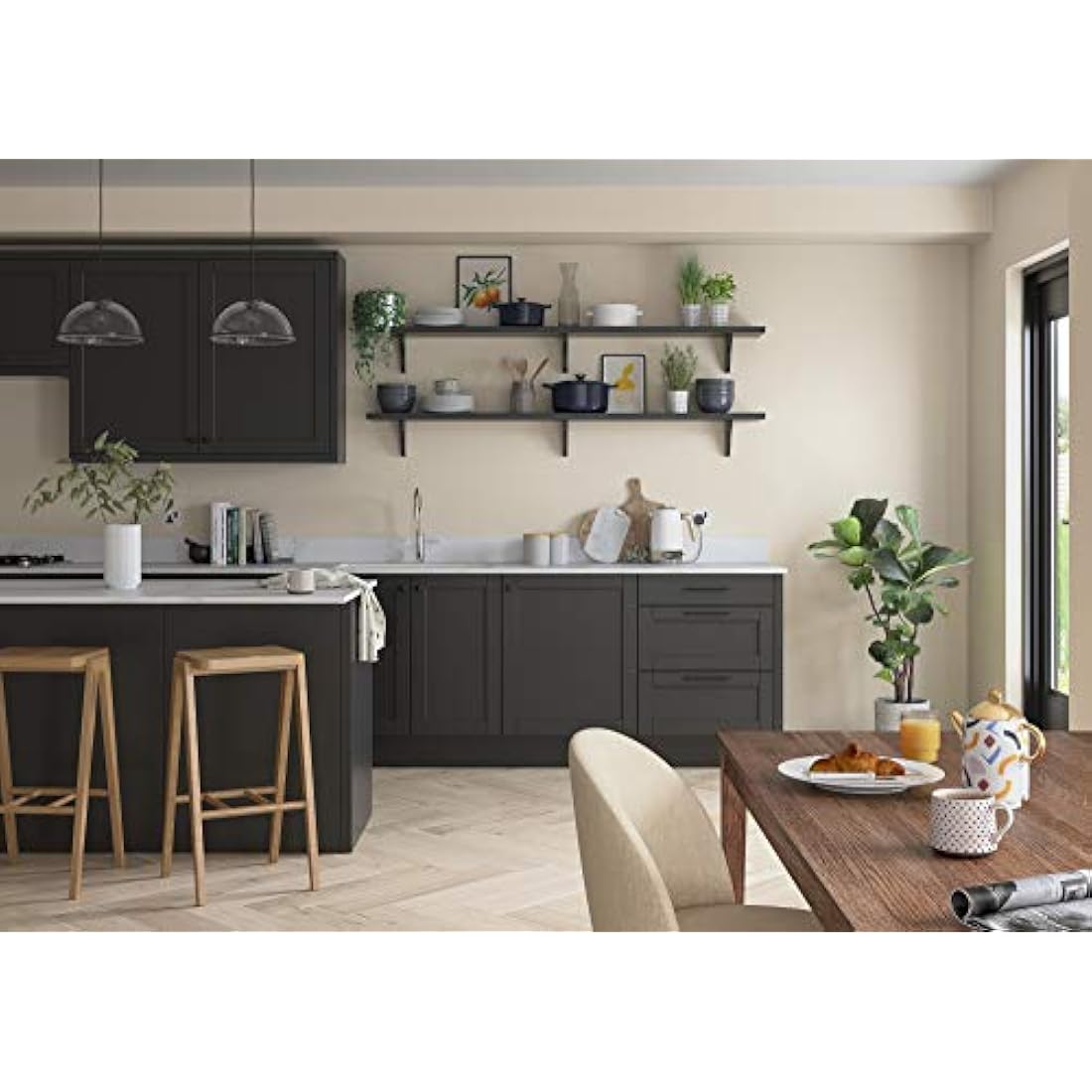 Dulux Matt Emulsion Paint For Walls And Ceilings - Magnolia 2.5 Litres