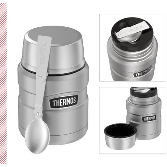 Stainless King Food Jar 0,47l Matte Stainless Steel