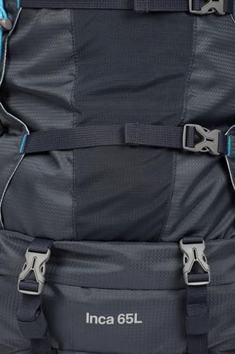 Mountain Warehouse Inca Extreme 65 Litres Rucksack - Hardwearing, Rain Cover - 77.5cmX34cmX25cm