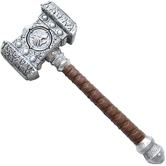 damdos Cosplay Prop Medieval Foam Block Battle Hammer Wow Warcraft Ogrim Doomhammer 54cm Destroy Thor Hammer Birthdays Gifts