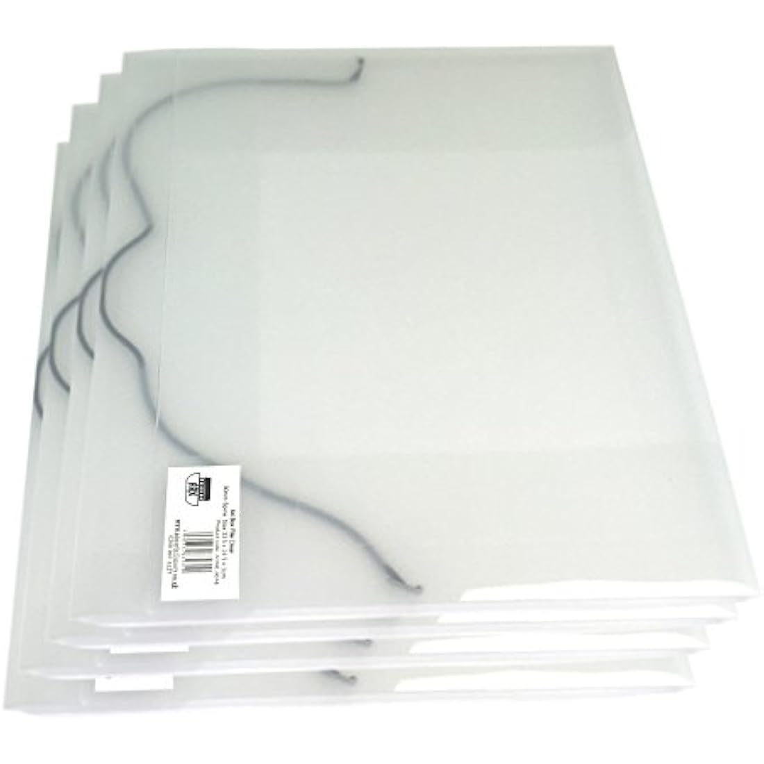 A4 Clear Plastic Box Files Office Elasticated Document Storage Folders(335 x 245 x 30mm) by ARK (10)