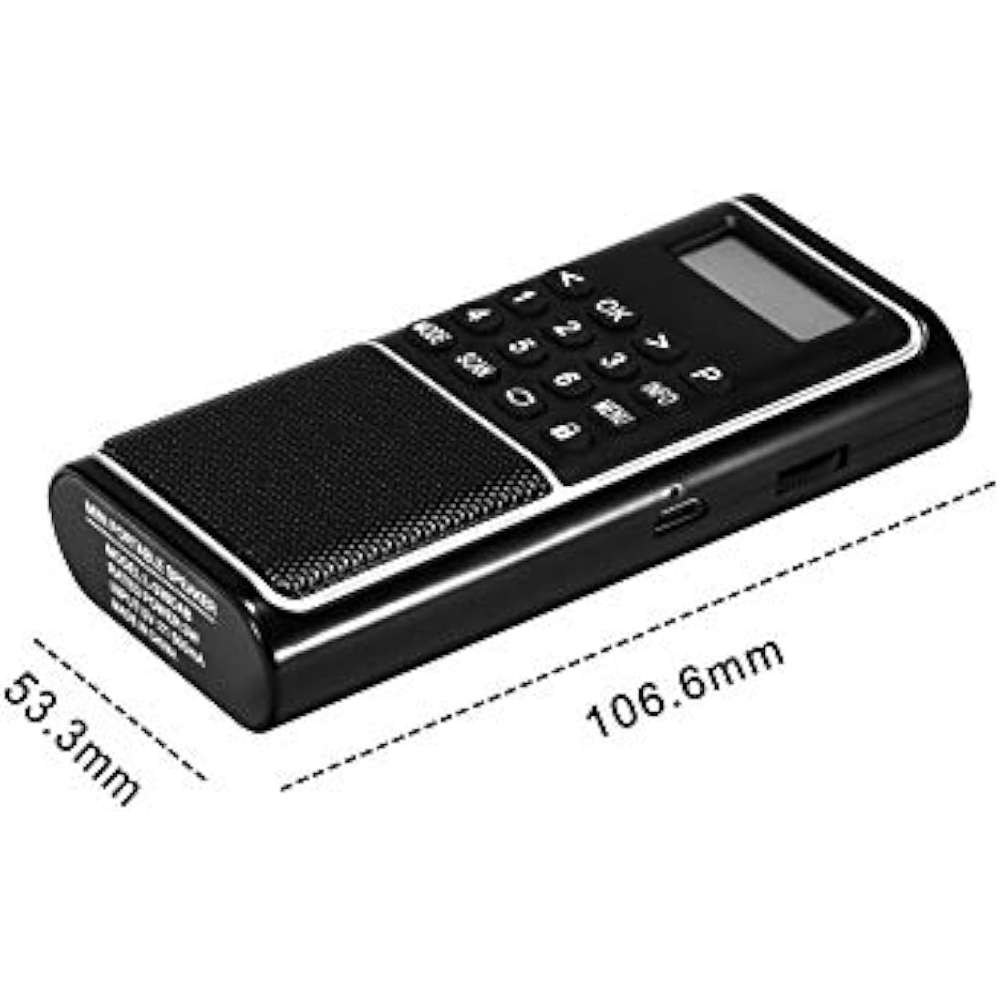 RD23 Portable Digital DAB DAB+ FM Radio with Built-in Bluetooth MP3, Battery Powered