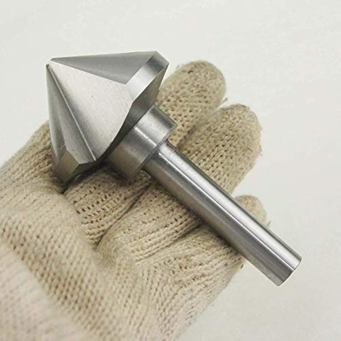 Countersink Drill Bit, KATSU HSS 6542 Countersink Drill Bit 90 Degrees 50mm 3 Flute Chamfer Cutter Drill Bit for Wood Steel Metal Machine Tools, Positioning Drill Mill Cutter 12740625